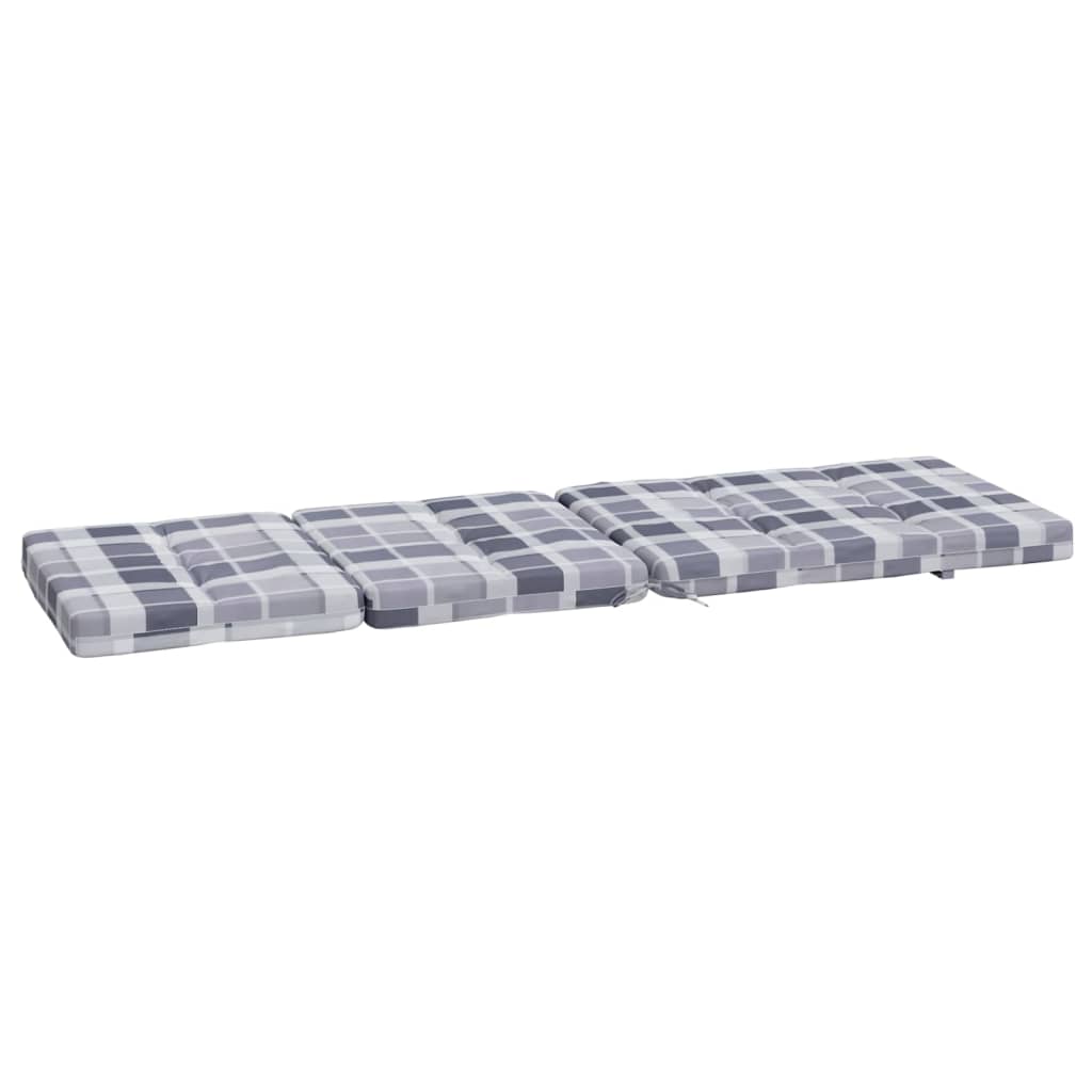 Liegestuhl-Auflagen 2 Stk. Creme Oxford-Gewebe