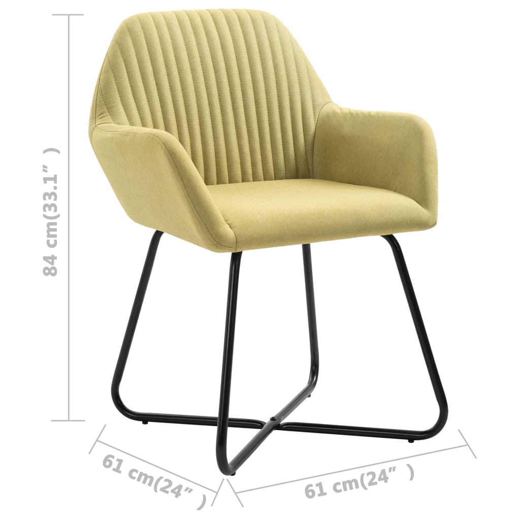 Esszimmerstühle 2 Stk. Hellgrau Stoff