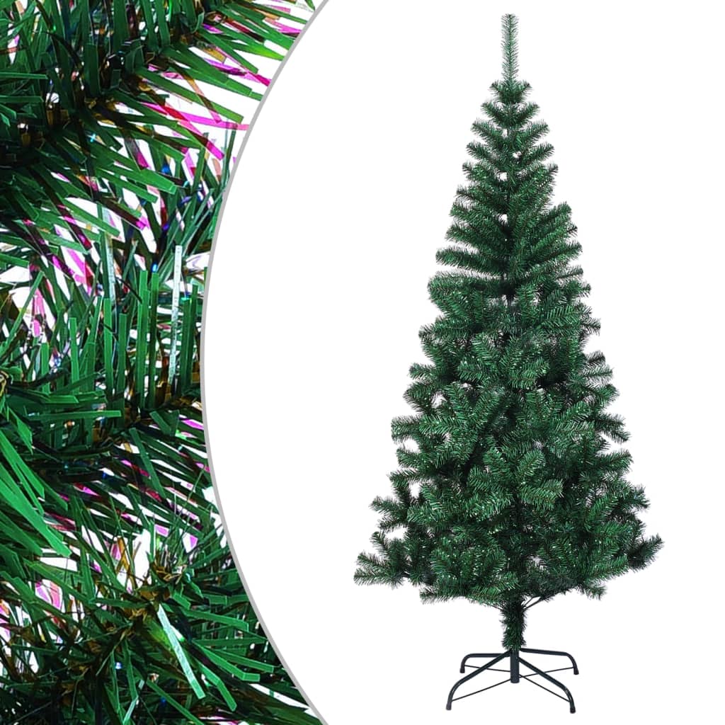 Künstlicher Weihnachtsbaum Schillernde Spitzen Weiß 180 cm PVC