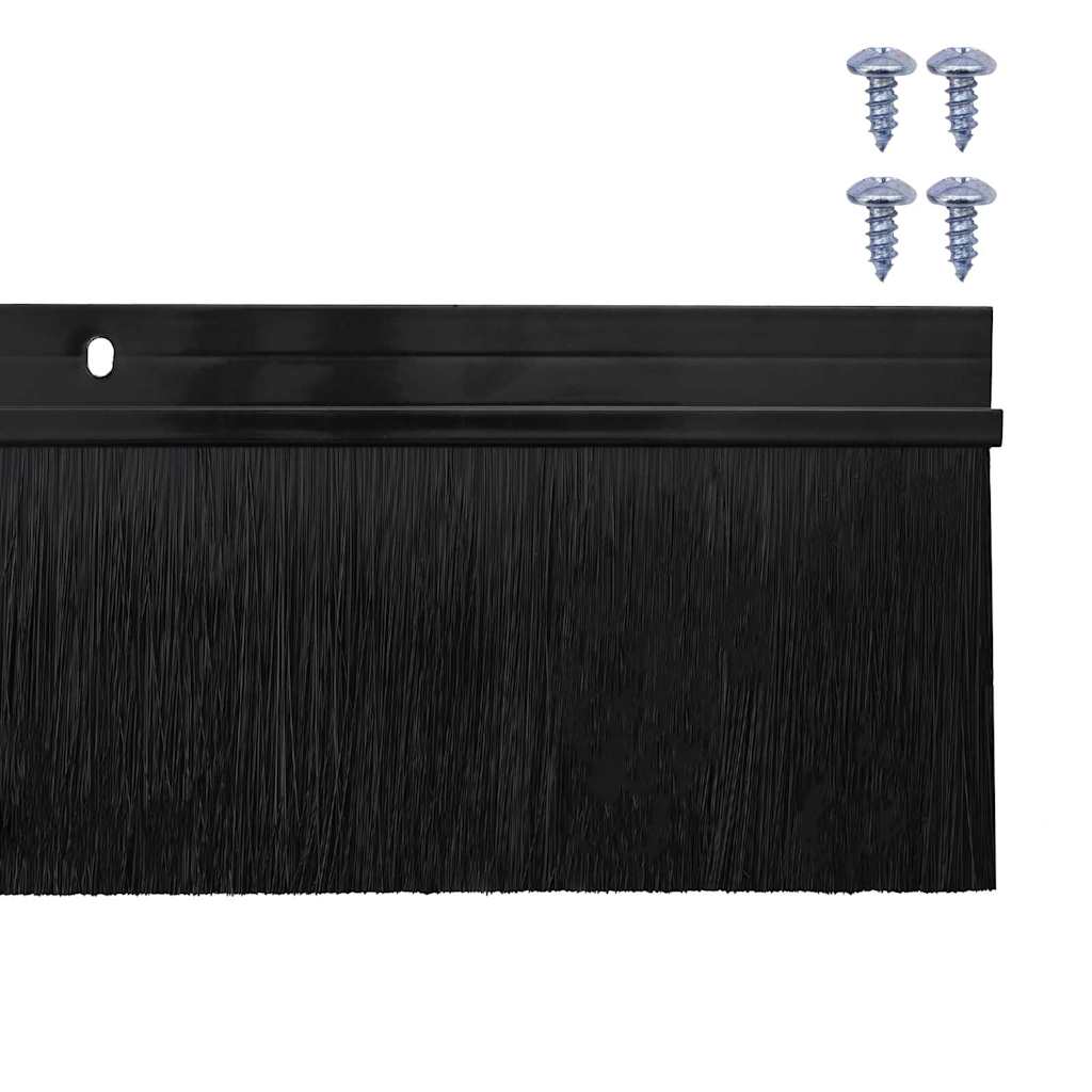 Aufsteck Türbürstendichtungen 2 pcs Braun 100 cm