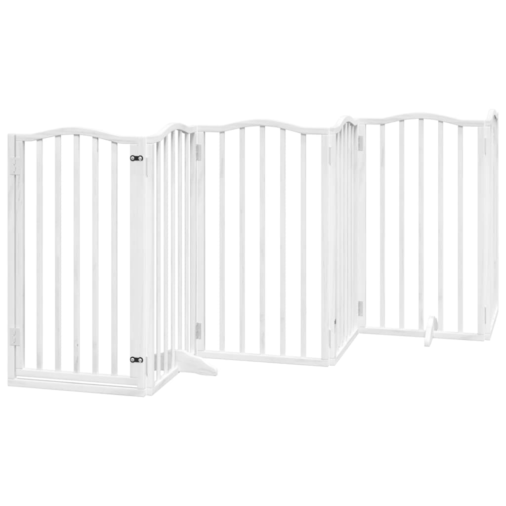 3-tlg. Hundetor Faltbar 150 cm Pappelholz