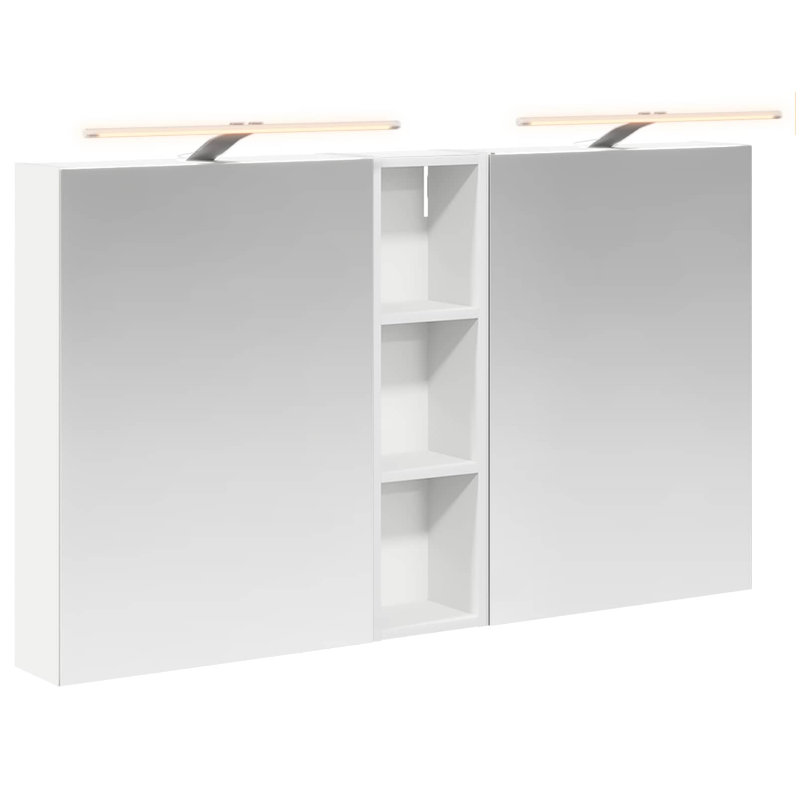 Badezimmerschrank-Set 3 pcs 80 x 10,5 x 50 cm Holzwerkstoff