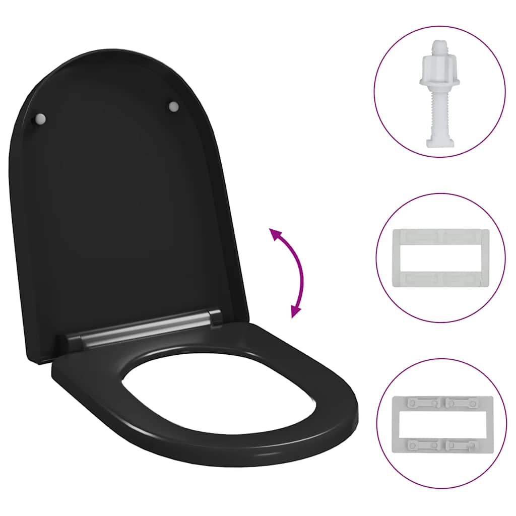 Toilettensitz mit Absenkautomatik und Quick-Release-Design Weiß