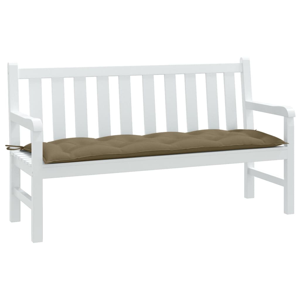 Gartenbank-Auflage Melange Anthrazit 100x50x7 cm Stoff