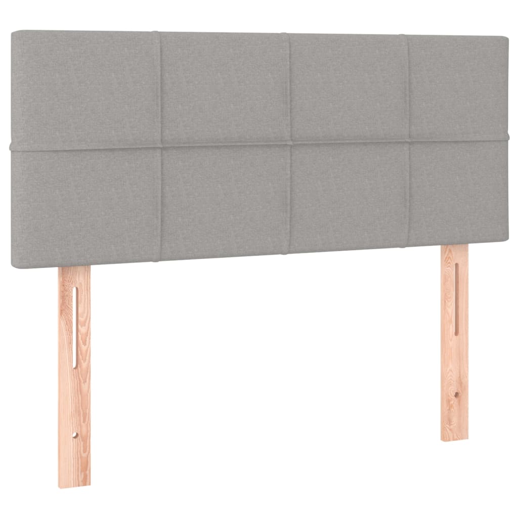 Kopfteil Hellgrau 80x5x118/128 cm Stoff