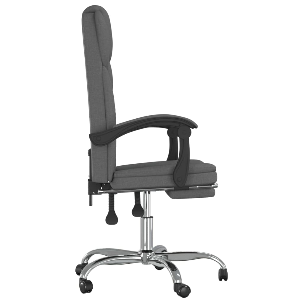 Bürostuhl mit Liegefunktion Taupe Stoff