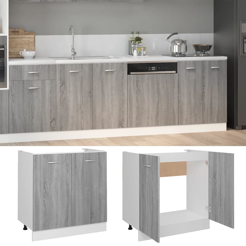 Unterschrank Lyon Weiß 60x46x81,5 cm Holzwerkstoff