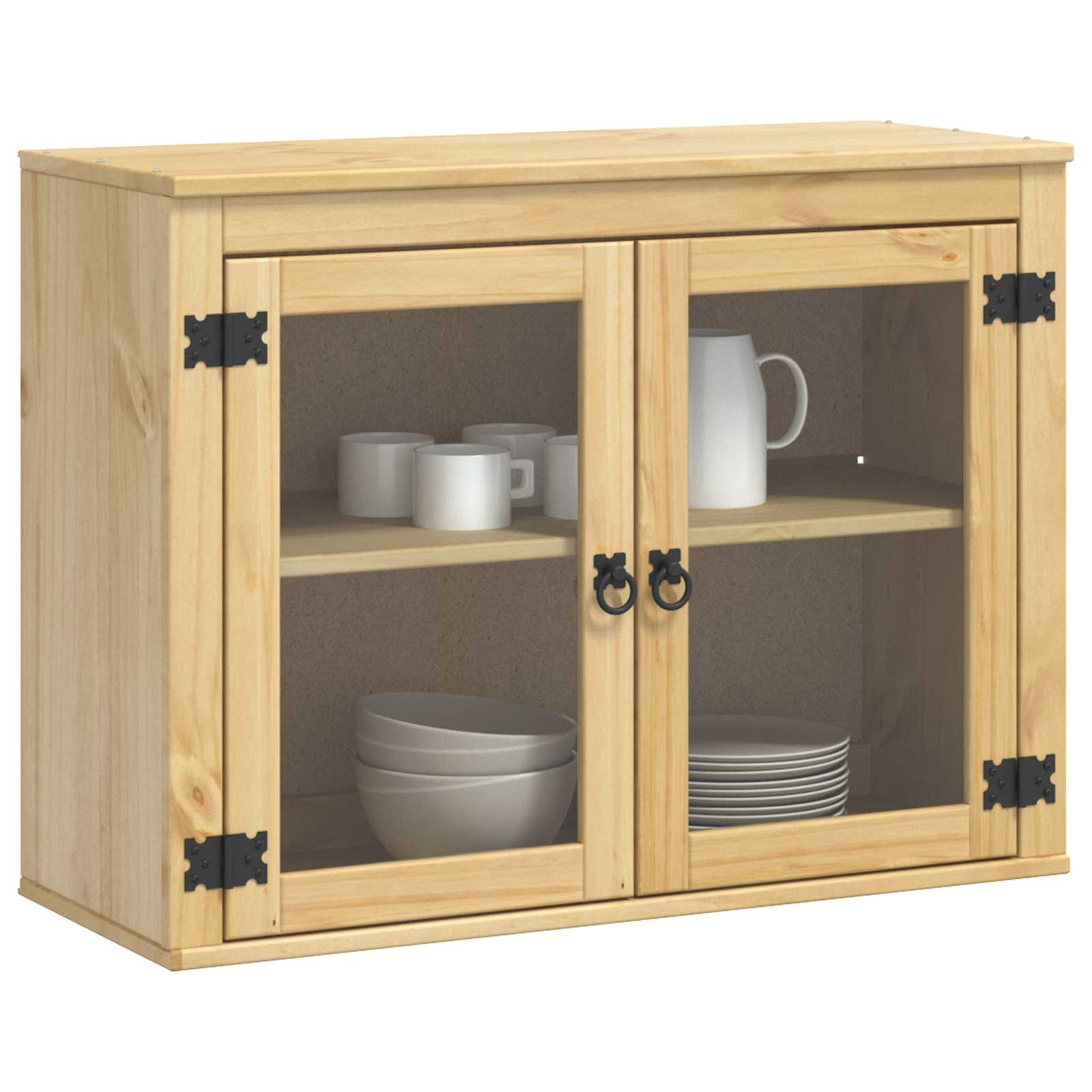 Schrank SKI Honigbraun 60 x 46 x 81,5 cm Massives Kiefernholz