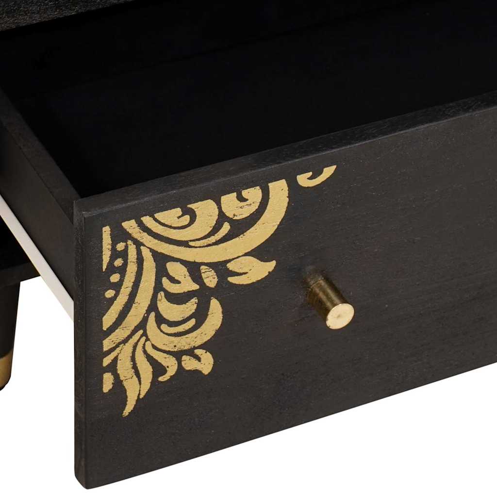 Badezimmerschrank-Set 3 pcs Grau und Gold 180 x 33 x 75 cm