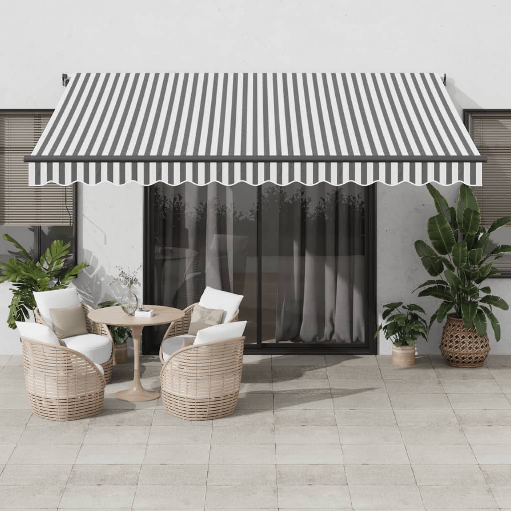 Markise Automatisch Einziehbar 350x250 cm Creme