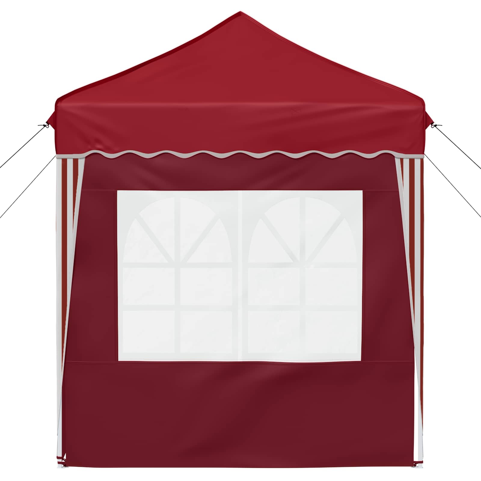 Pop-up Partyzelt 195 x 195 x 245 cm Creme Oxford-Stoff
