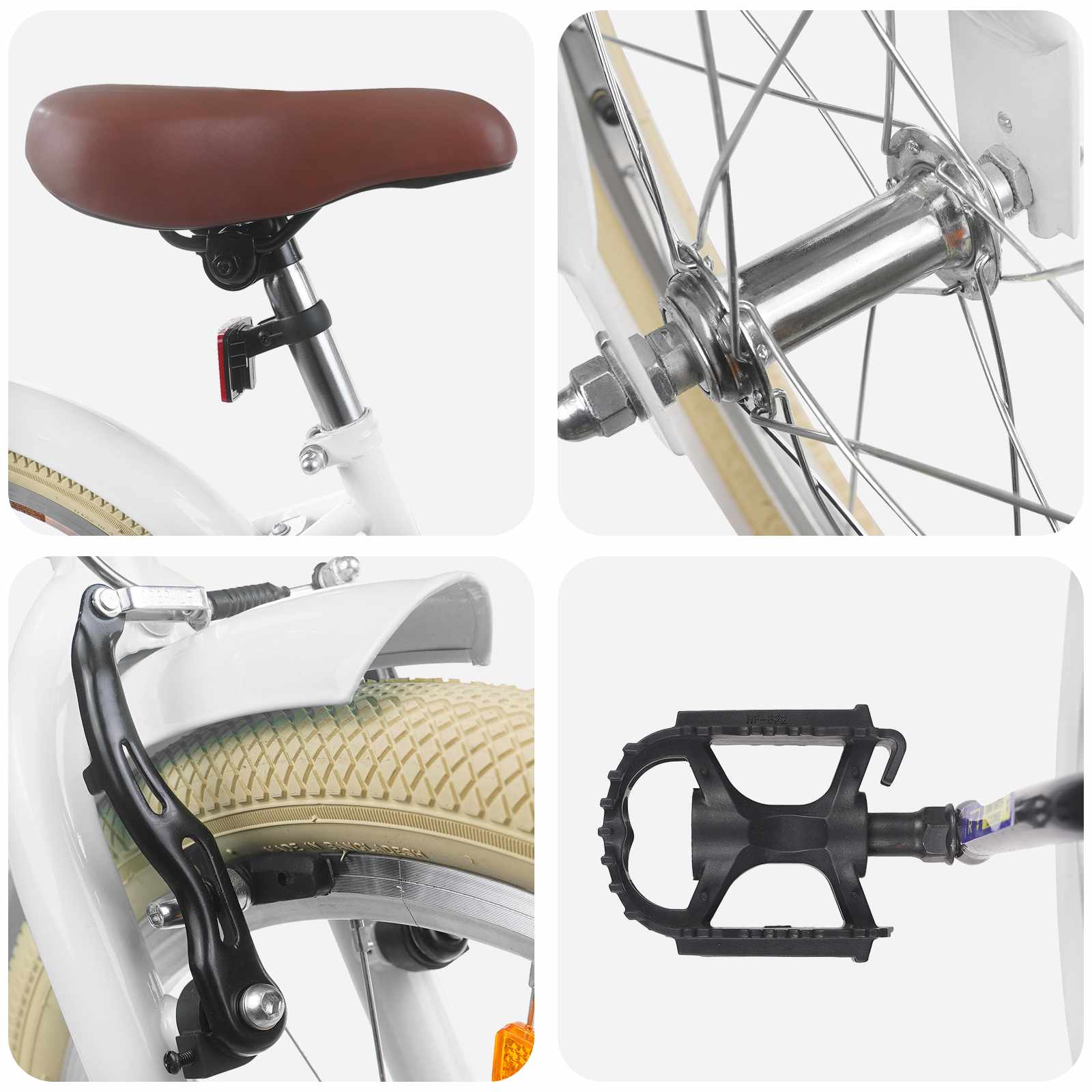 Kinderfahrrad 12 Zoll für 2-4 Jahre alt Hellrosa