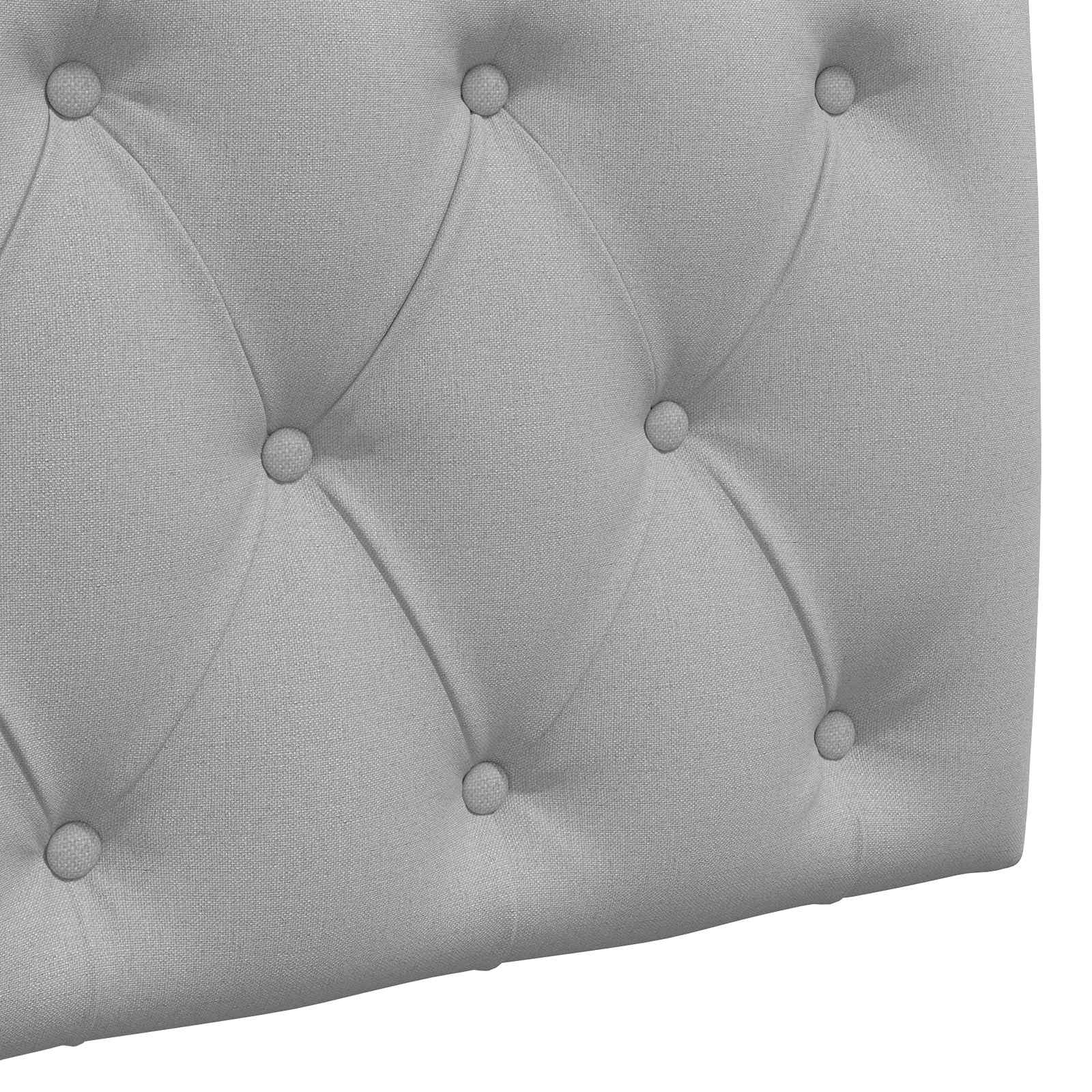 Hängendes Kopfteil Mit LED Licht Wolkengrau Stoff