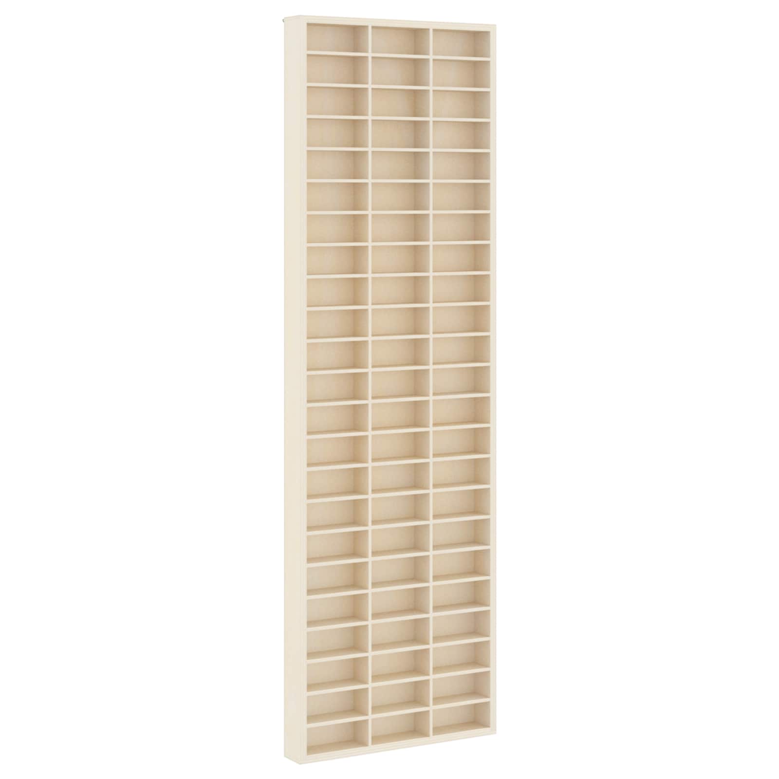 Sammlervitrine aus Holz mit 90 Fächern 50,5 x 4,5 x 79 cm