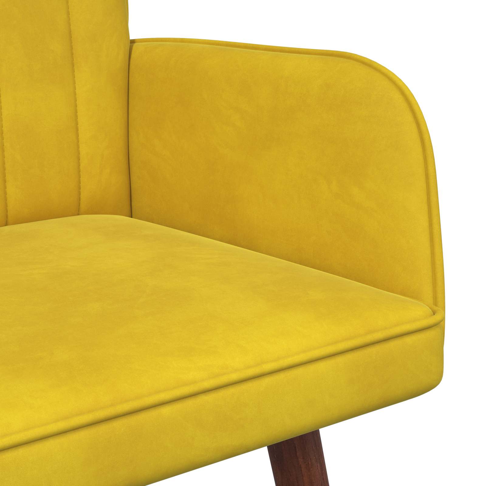 2-Sitzer Sofa Hellgrau 115 x 61 x 87 cm Samt (V)
