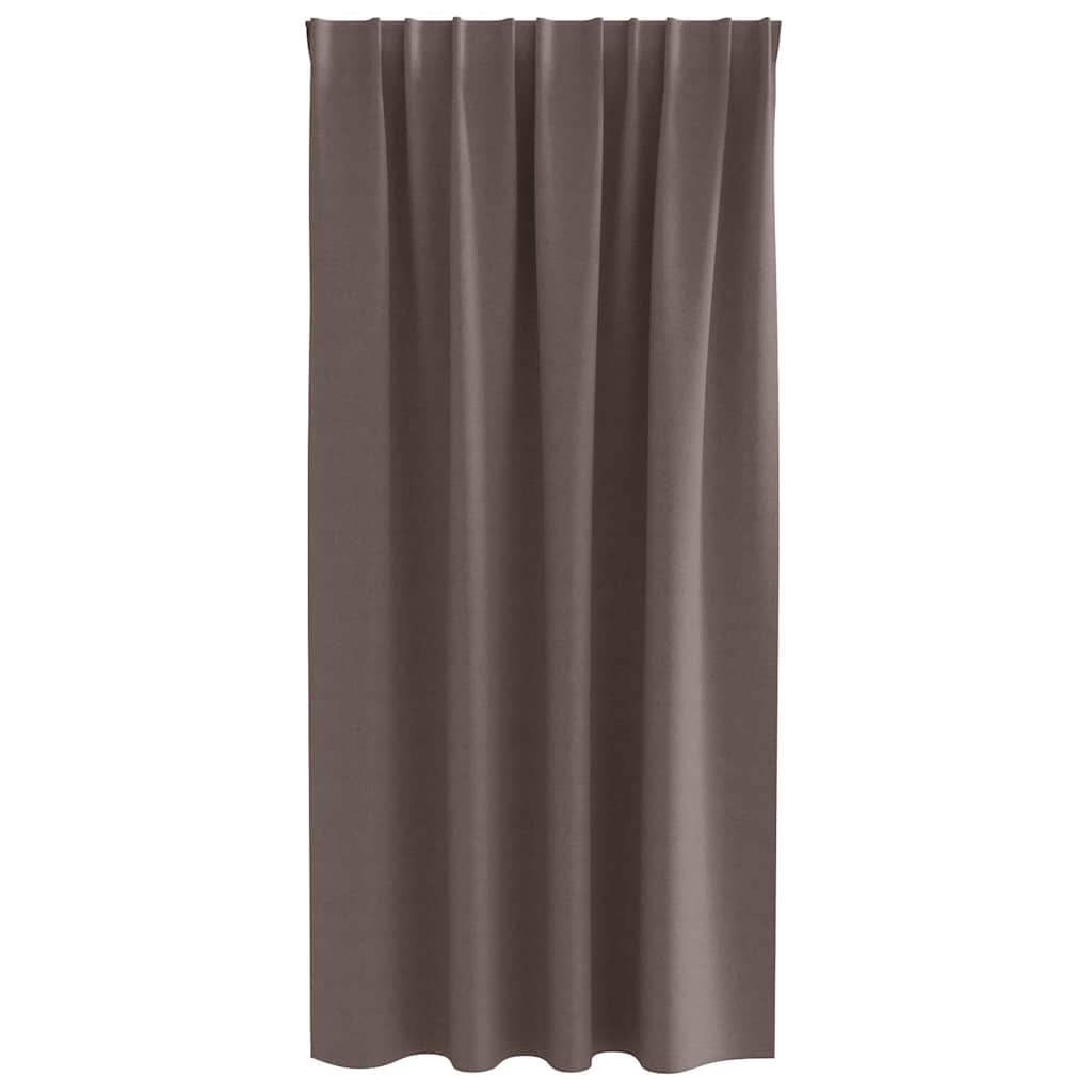 Verdunkelungs-Vorhänge mit Ringen 2 pcs Beige 140 x 140 cm