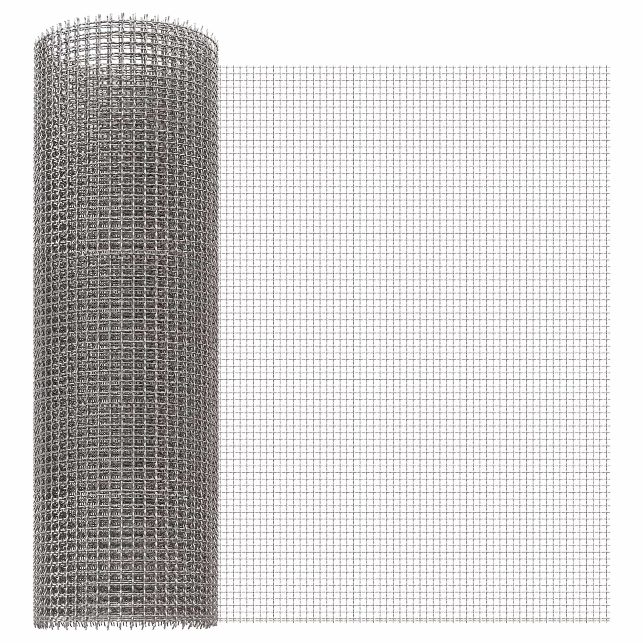 Mesh Bildschirm 20 x 500 cm 20 Mesh Edelstahl 201 Silber
