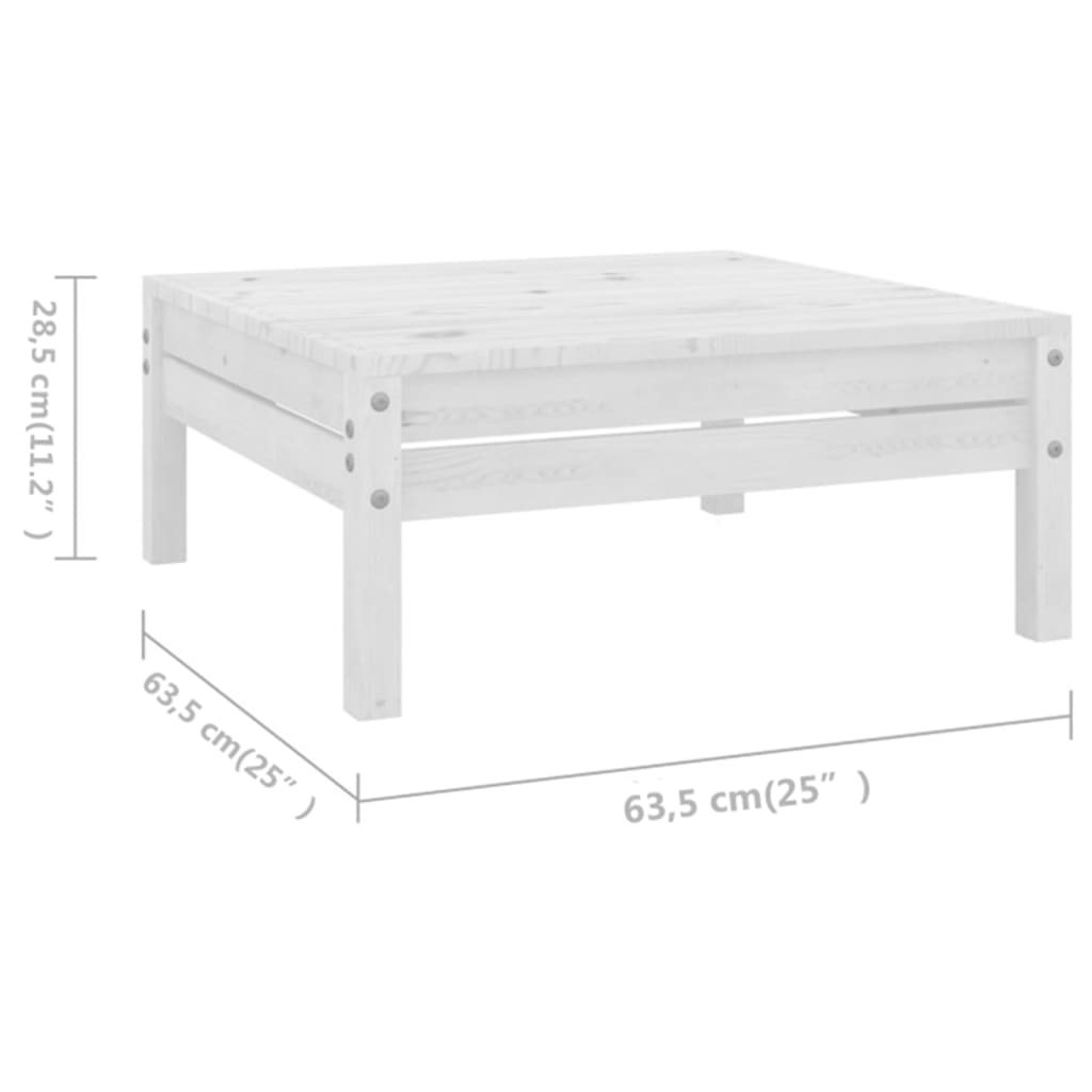 10-tlg. Garten-Lounge-Set Massivholz Kiefer