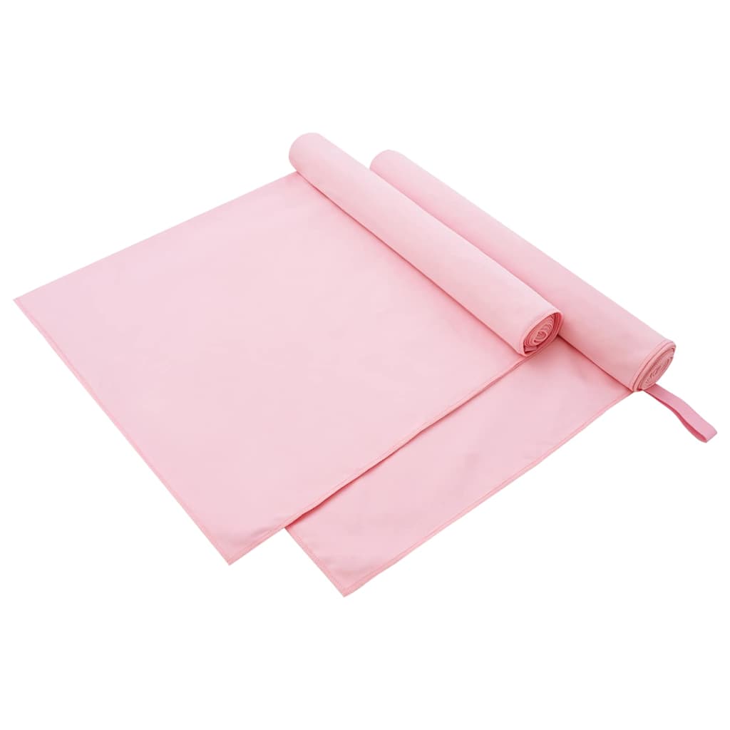 Sporthandtücher 2 pcs Schwarz 50 x 30 cm Polyester und Polyamid
