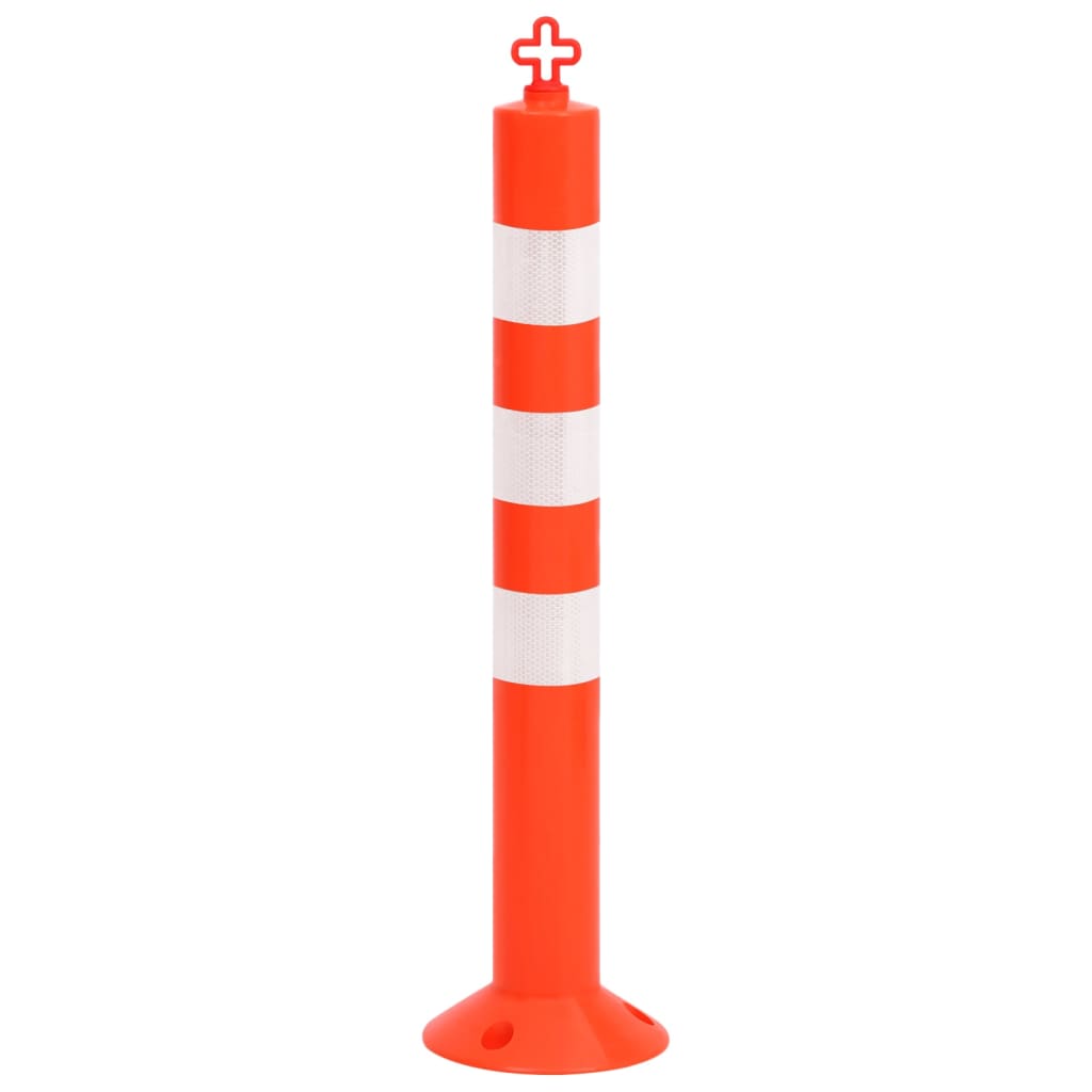 Absperrpfosten 10 Stk. mit Kette 75 cm PE