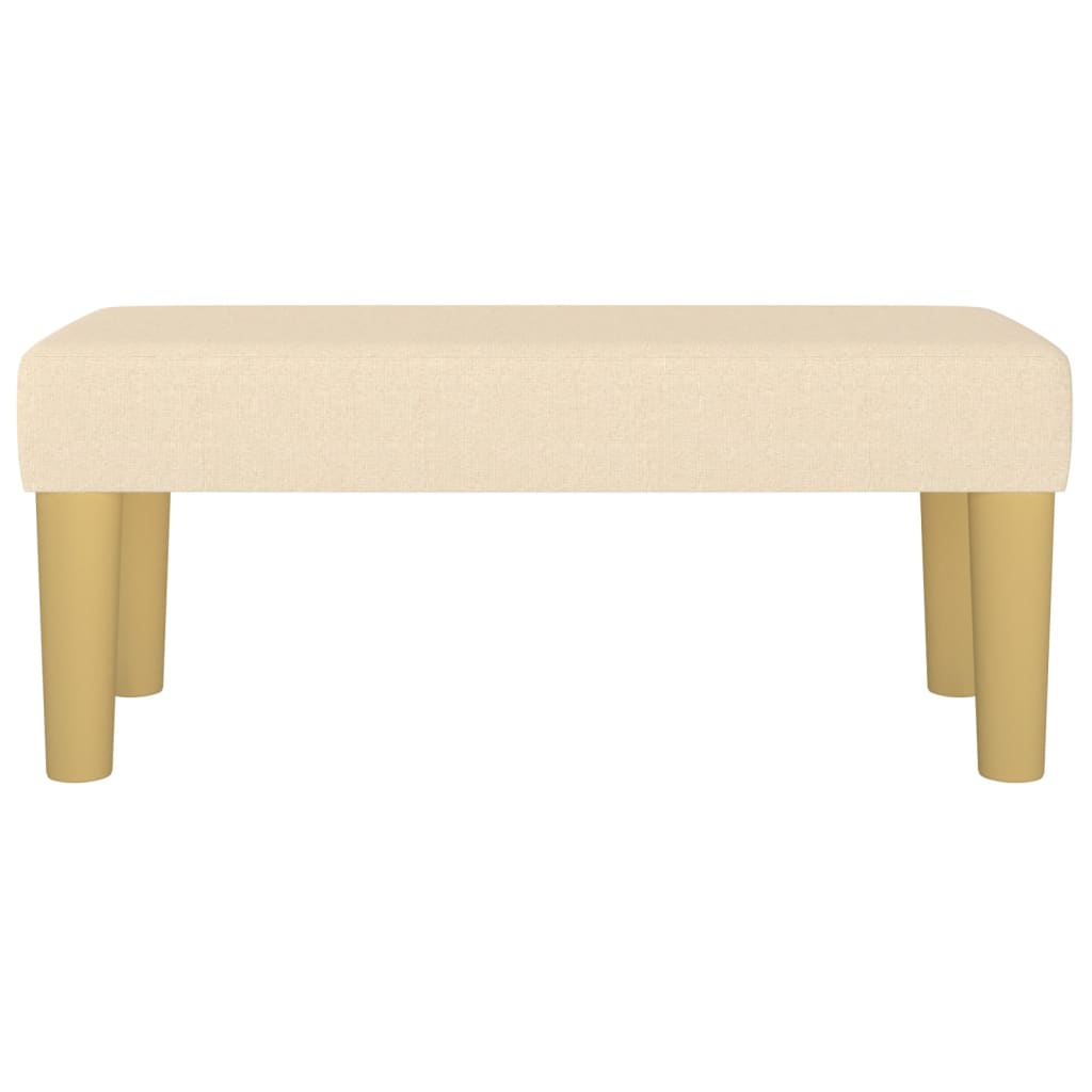 Sitzbank Hellgrau 70x30x30 cm Stoff