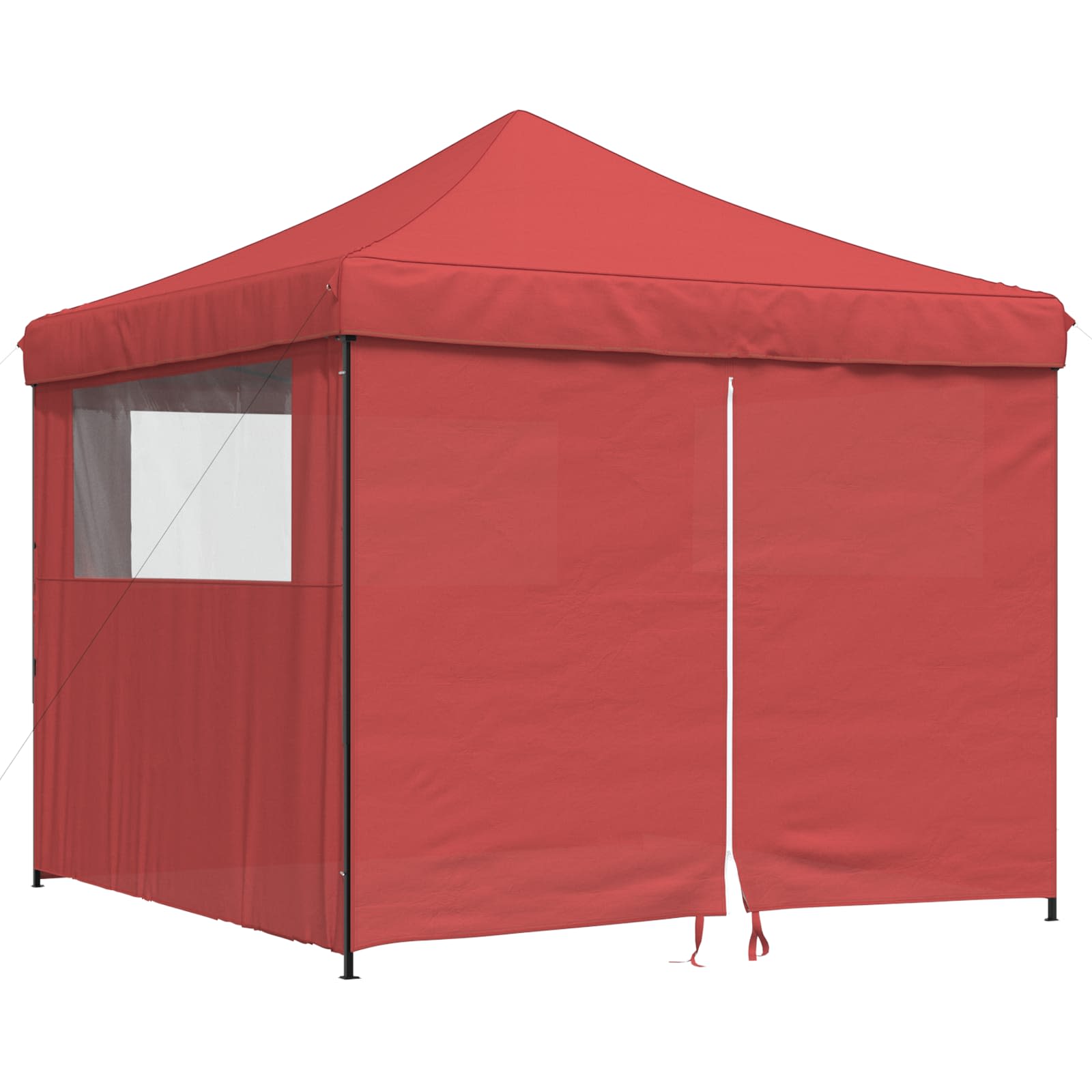 Partyzelt Faltbar Pop-Up Schwarz 292x292x315 cm