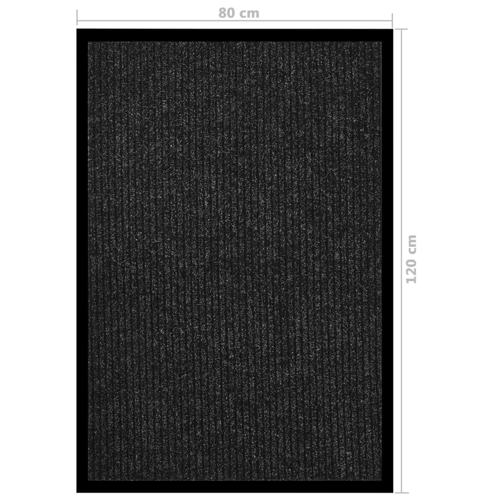 Fußmatte Gestreift Grau 60x80 cm
