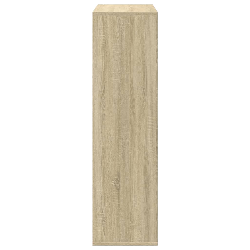 Bücherregal Weiß 137,5x29x137,5 cm Holzwerkstoff