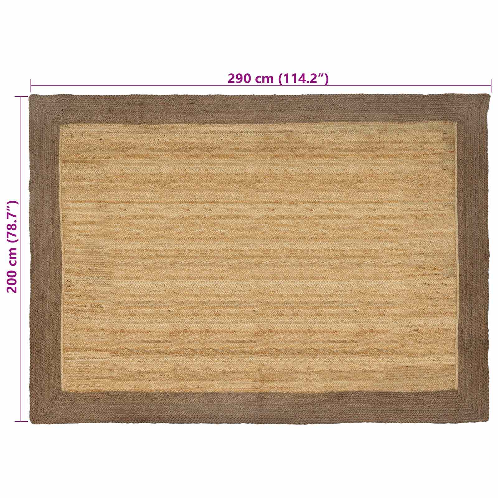 Bereichsteppiche Grau 60 x 110 cm Jute