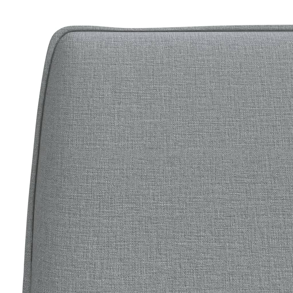 Sitzbank Hellgrau 100x75x76 cm Stoff