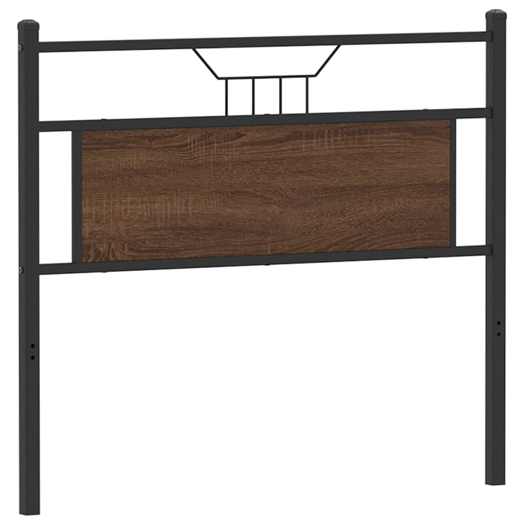 Ersatz-Kopfteil Räuchereiche 75 cm Holzwerkstoff und Stahl