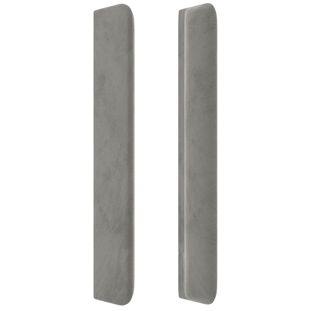 Kopfteil mit Ohren Dunkelblau 93x16x78/88 cm Samt