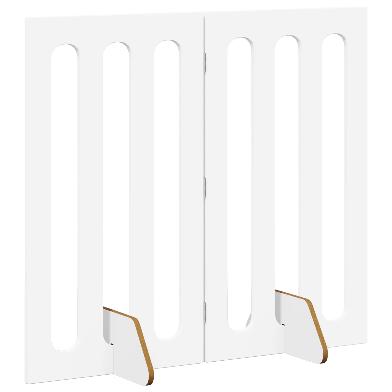 Faltbarer Haustierzaun 2 pcs Weiß 100,5 x 38 x 70 cm