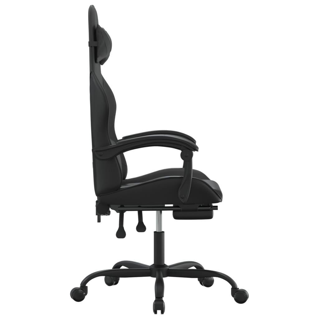 Gaming-Stuhl Drehbar Schwarz und Rot Kunstleder