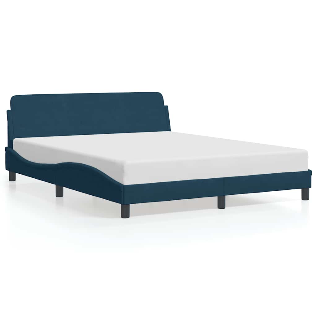 Bettgestell "Dover" Hellgrau 80x200 cm Samt