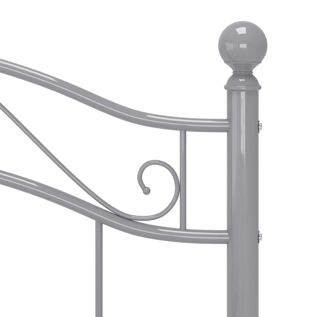 Bett Schwarz Metall 90x200 cm