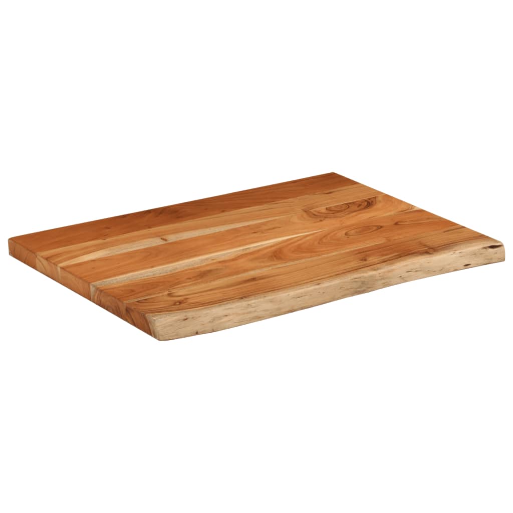 Wandregal 40x20x2,5 cm Rechteckig Massivholz Akazie Baumkante