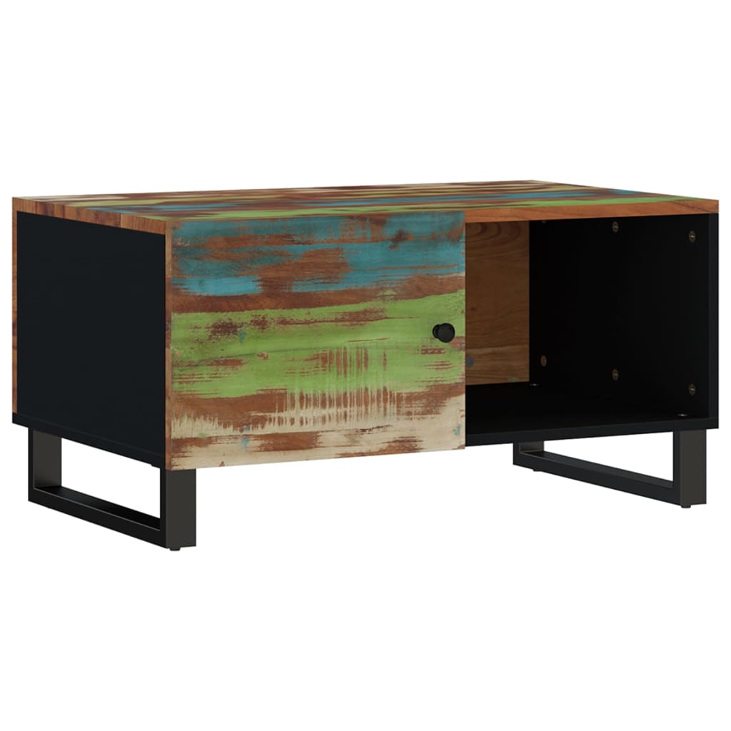 Couchtisch 80x50x40 cm Massivholz Akazie & Holzwerkstoff