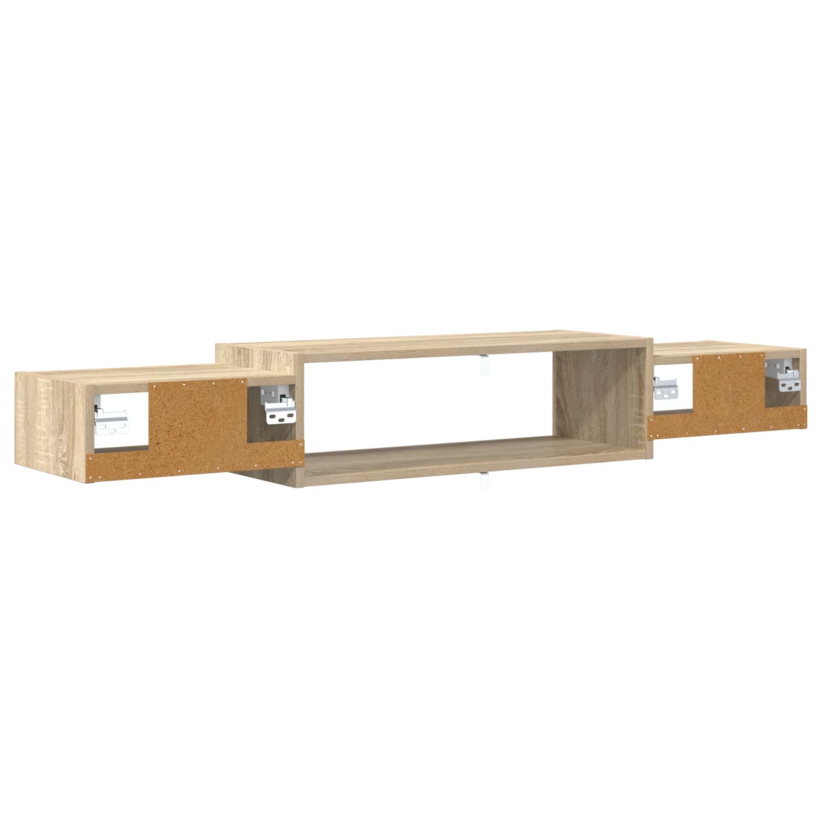 Wandmontierter TV-Schrank Wandhalterung Weiß 140 x 28 x 21 cm
