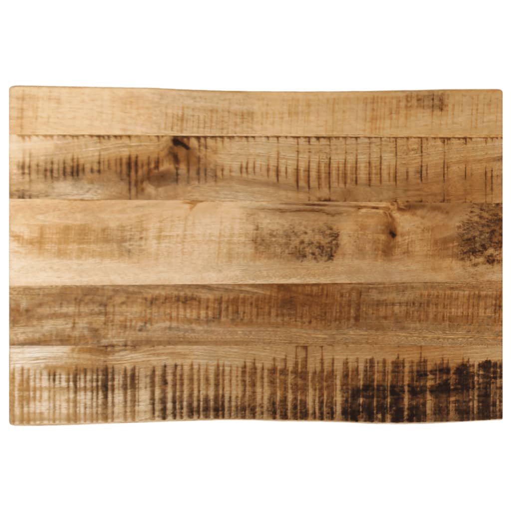 Tischplatte 40x40x2,5 cm Rechteckig Massivholz Akazie Baumkante