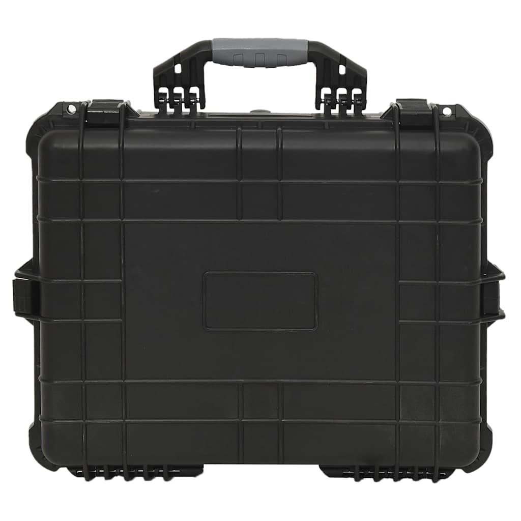 Koffer für Flugreise Tragbar Schwarz 46,5x21,5x17,5 cm PP