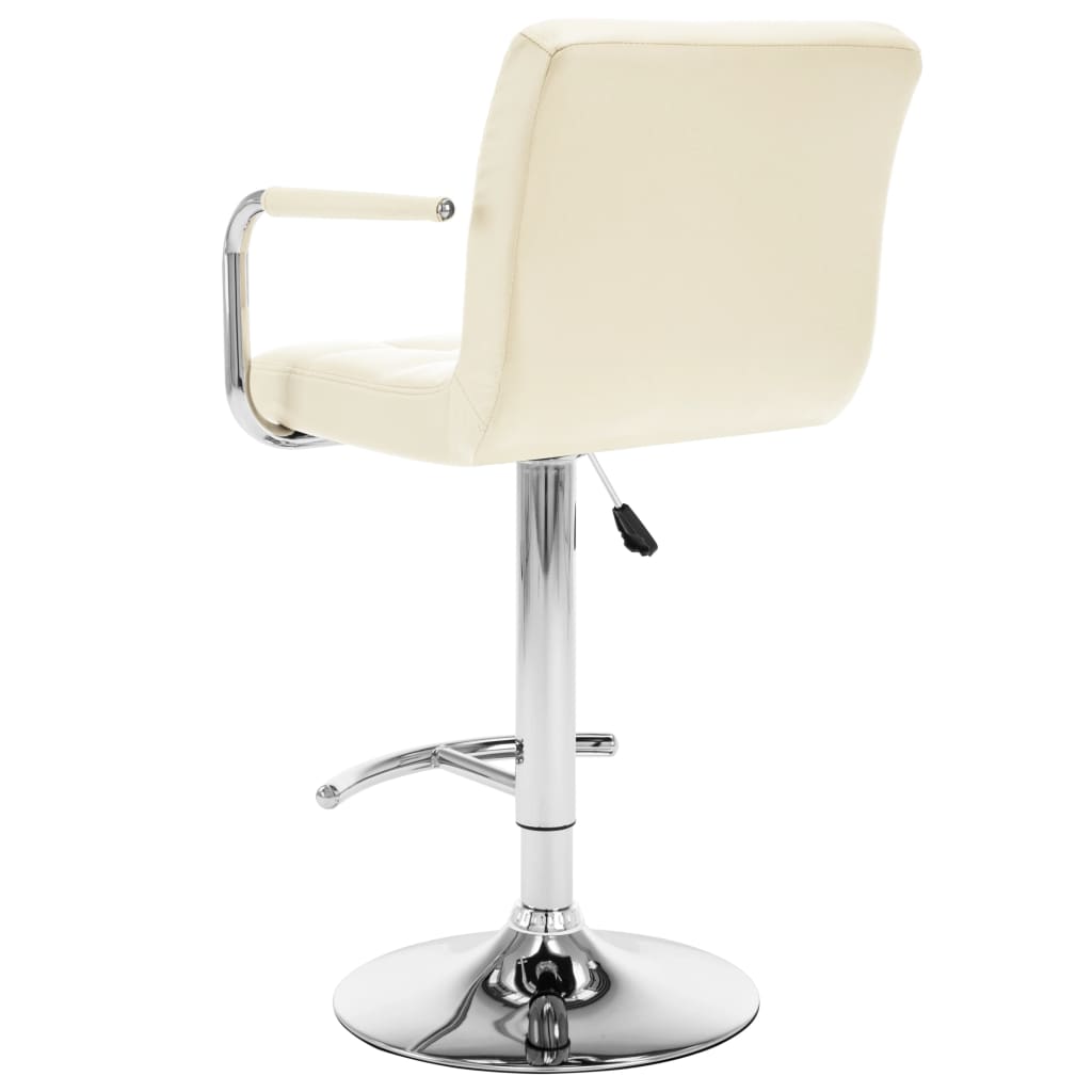 Barhocker 2 Stk. Rot Kunstleder