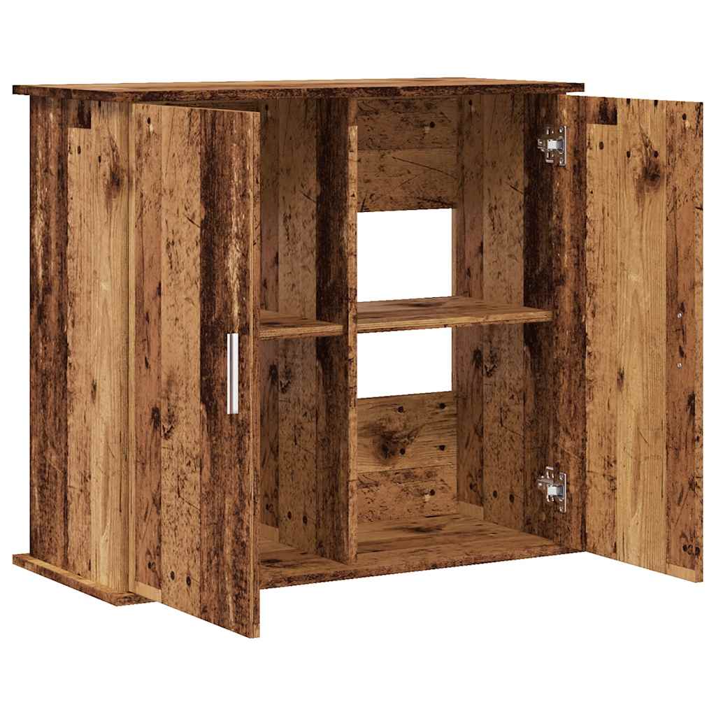 Aquariumständer Weiß 81x36x73 cm Holzwerkstoff