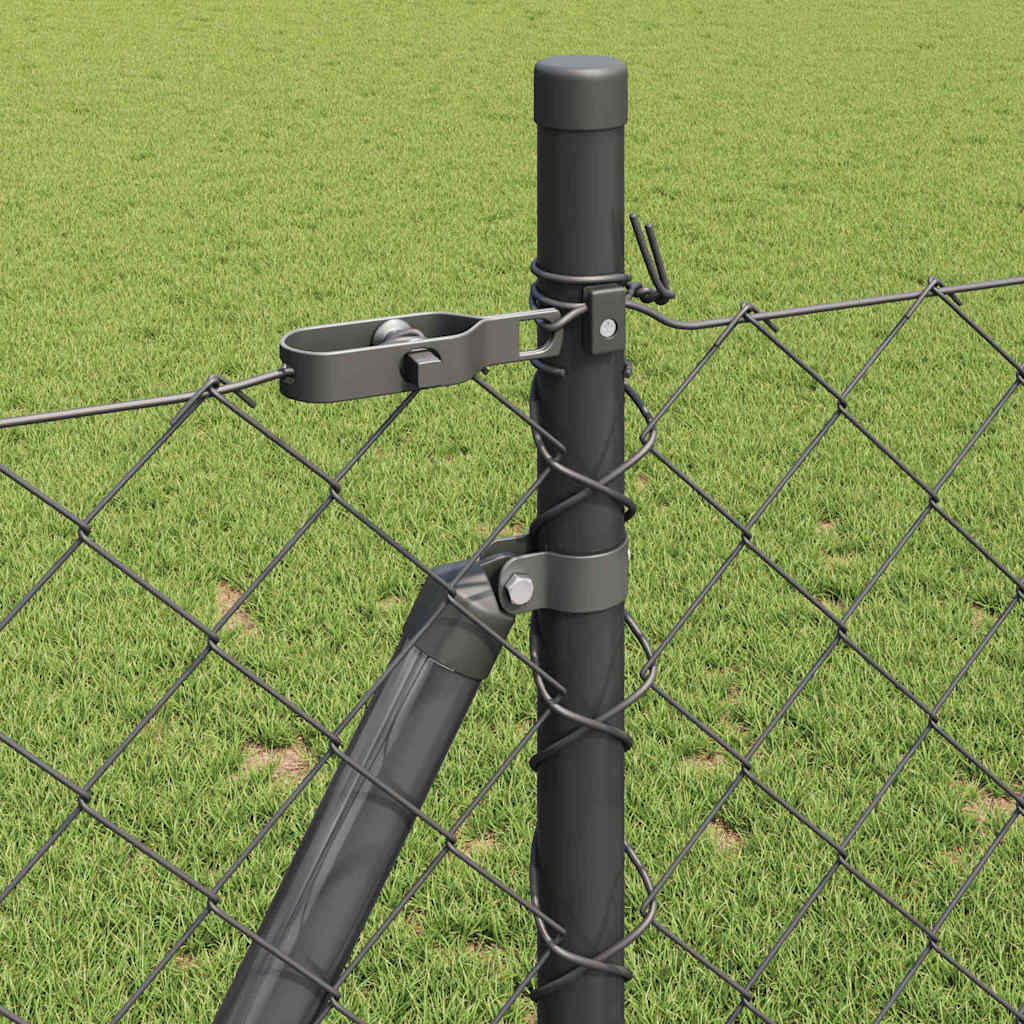 Outdoor Kettenglied-Zaun Erdfixierung 10 x 0,4 m Grün Netz