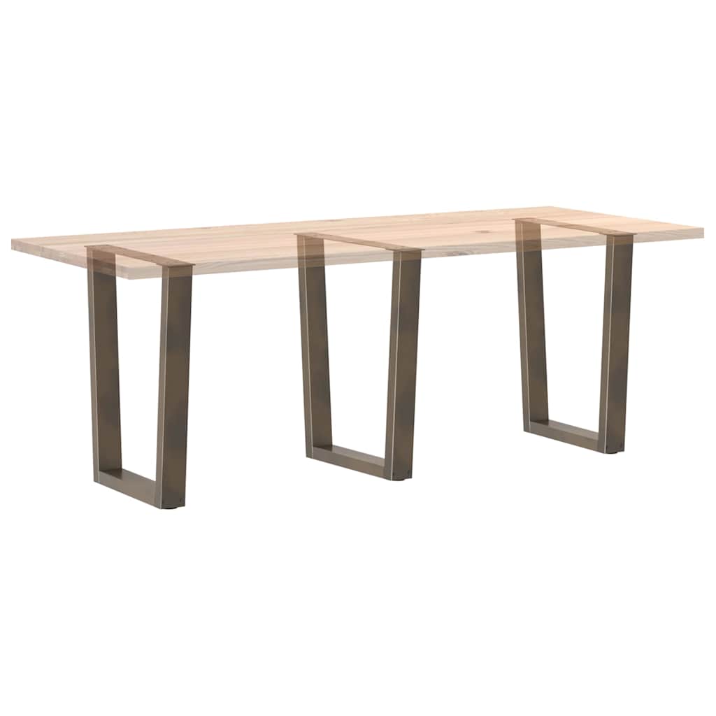 Couchtischbeine V-Form 2 Stück Schwarz 30x(30-31,3) cm Stahl