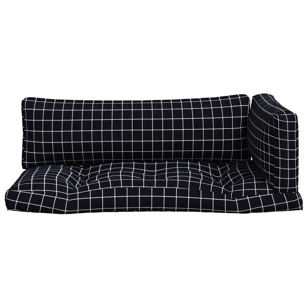 Palettenkissen Blau Weiß Gestreift 58x58x10 cm Oxford-Gewebe