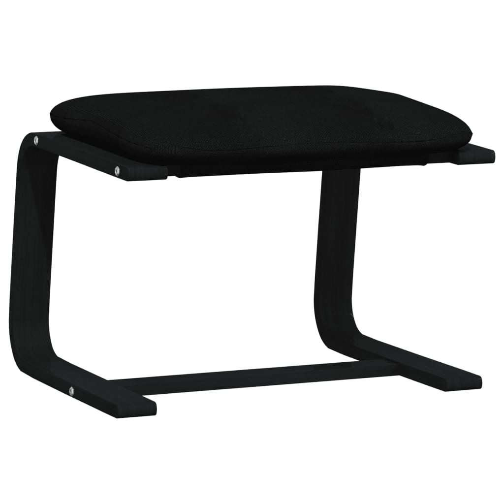 Fußhocker Creme 51x41x40 cm Stoff