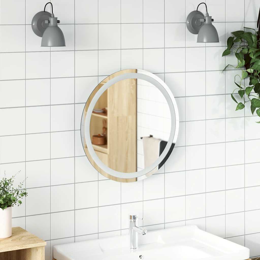 LED-Badspiegel 30 cm Rund