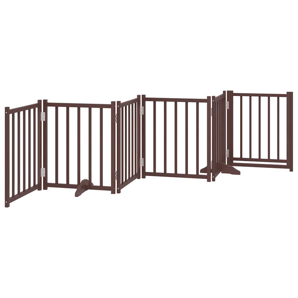 3-tlg. Hundetor Faltbar 150 cm Massivholz Tanne