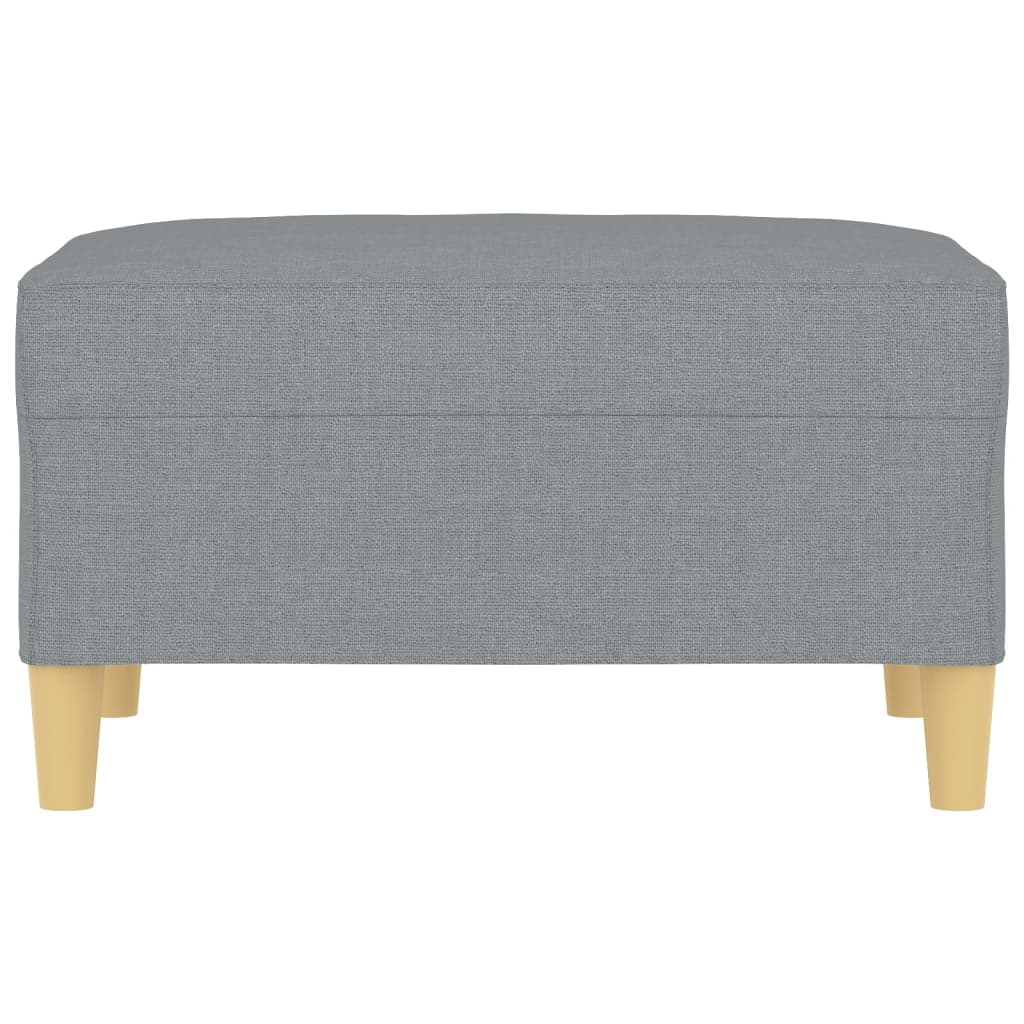 Fußhocker Hellgrau 60x50x41 cm Stoff